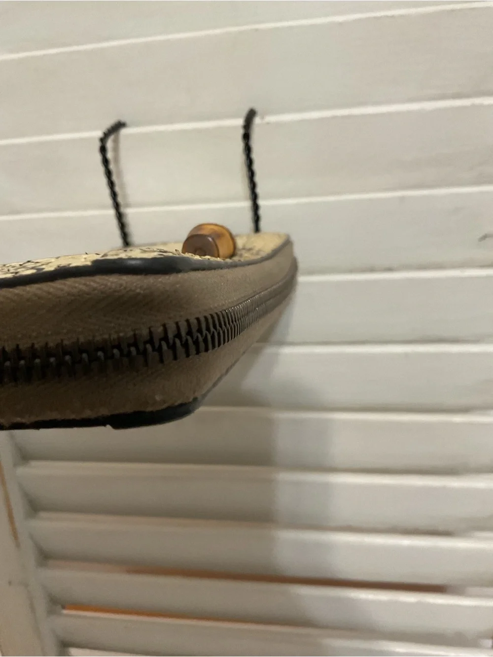 Gucci Cream Wallet Bamboo 1947 Python Zip Around - Picture 7 of 12